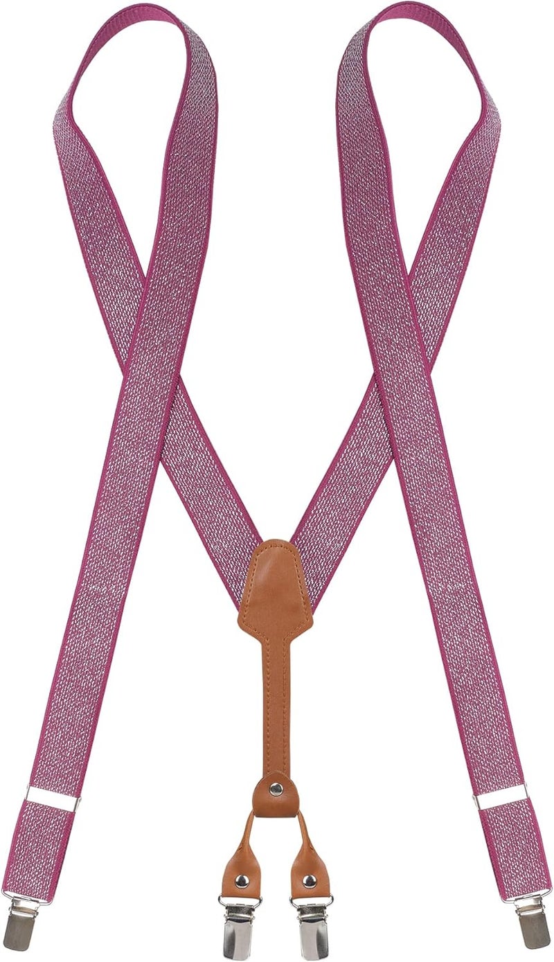Action Ward Store Women's Suspenders - 1" Width - Y Back 4 Clip Skinny Ladies Suspenders - Image 1